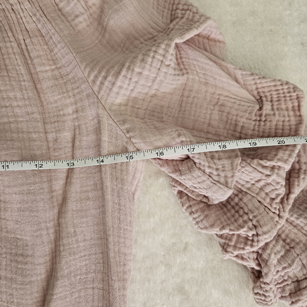 Pink Ruffle Top Coco Bianco Size S Feminine Bohemian Cottagecore Pastel Coquette - Picture 3 of 8